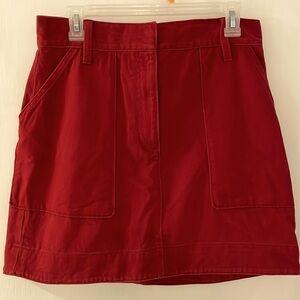 Banana Republic deep red skirt.